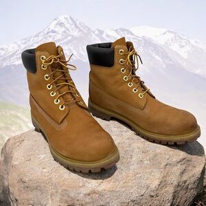 MEN'S TIMBERLAND® PREMIUM 6-INCH WATERPROOF BOOTS WHEAT 10061 Size US  8.5